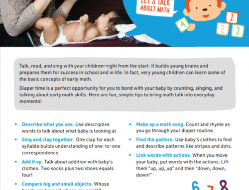 Diaper Time is Talk Time – Math